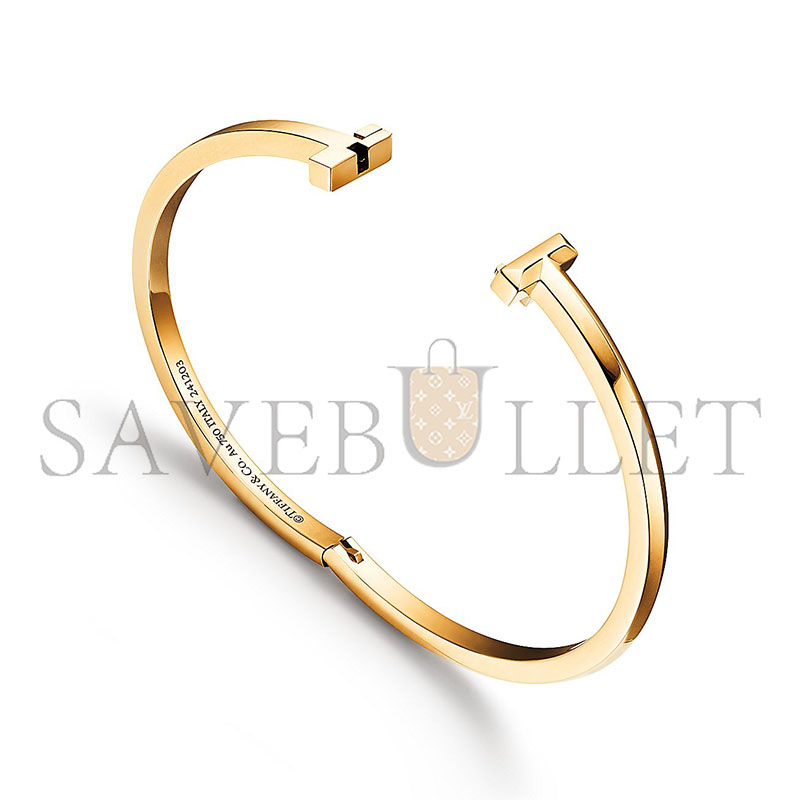 TIFFANY T1 NARROW HINGED BANGLE IN YELLOW GOLD 67794257